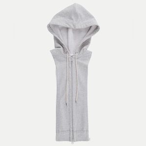NEW Veronica Beard Hoodie Dickey Heather Grey O/S